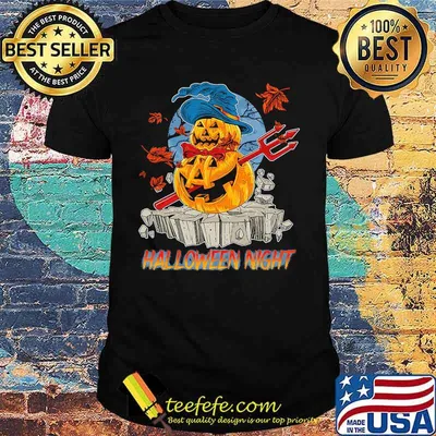 Halloween night viking pumpkins maple leaves 2020 shirt