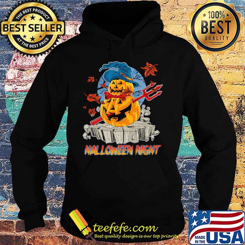 Halloween night viking pumpkins maple leaves s Hoodie Halloween night viking pumpkins maple leaves s Hoodie