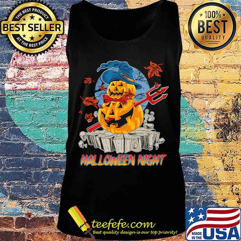 Halloween night viking pumpkins maple leaves s Tank top Halloween night viking pumpkins maple leaves s Tank top