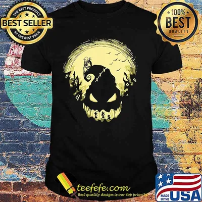 Halloween nightmare jack skellington witch moon shirt