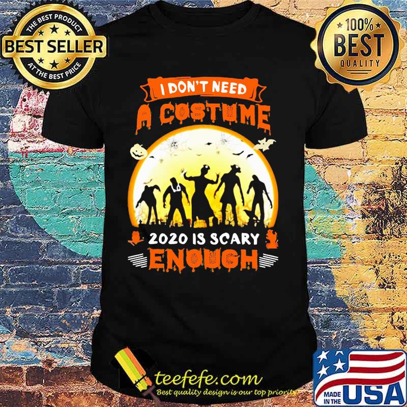Halloween Nurse I don't need a costume 2020 is scary enough sunset shirt