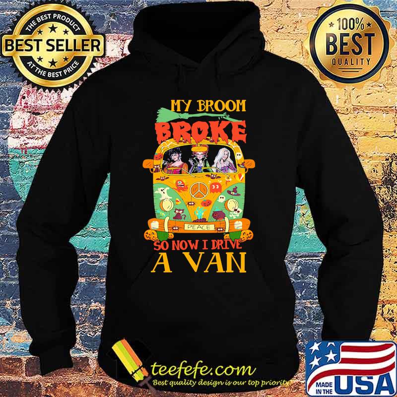 Halloween peace bus hocus pocus my broom broke so now i drive a van s Hoodie Halloween peace bus hocus pocus my broom broke so now i drive a van s Hoodie