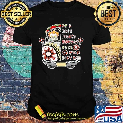 Halloween pennywise riding bus on a dark desert highway cool wind in my hair shirt