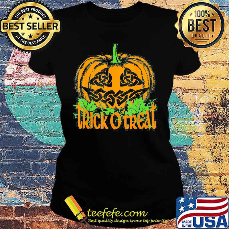 Halloween pumpkin kick or treat moon s Ladies tee Halloween pumpkin kick or treat moon s Ladies tee
