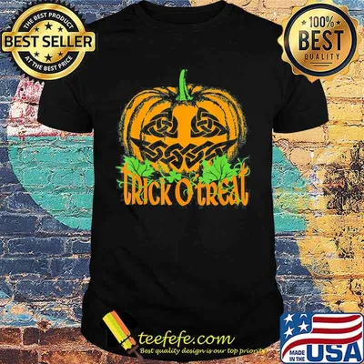 Halloween pumpkin kick or treat moon shirt