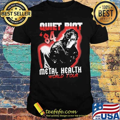 Halloween quiet riot 84 mental health world tour shirt