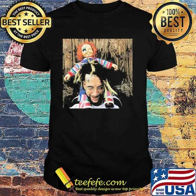 Halloween scrim with chucky shirt