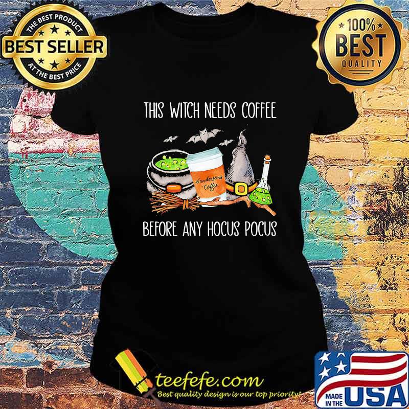 Halloween sendorsons coffee this witch needs insulin before any hocus pocus s Ladies tee Halloween sendorsons coffee this witch needs insulin before any hocus pocus s Ladies tee