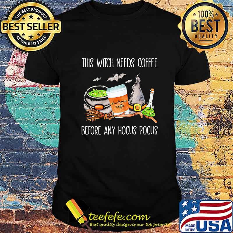 Halloween sendorsons coffee this witch needs insulin before any hocus pocus shirt Halloween sendorsons coffee this witch needs insulin before any hocus pocus shirt