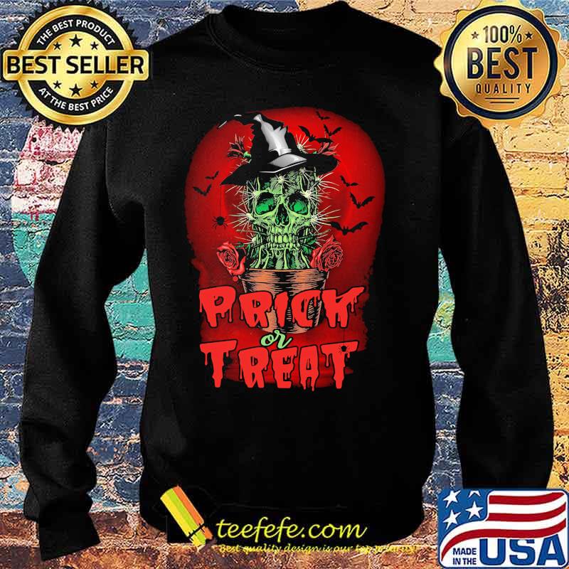 Halloween skull cactus prick or treat s Sweater Halloween skull cactus prick or treat s Sweater