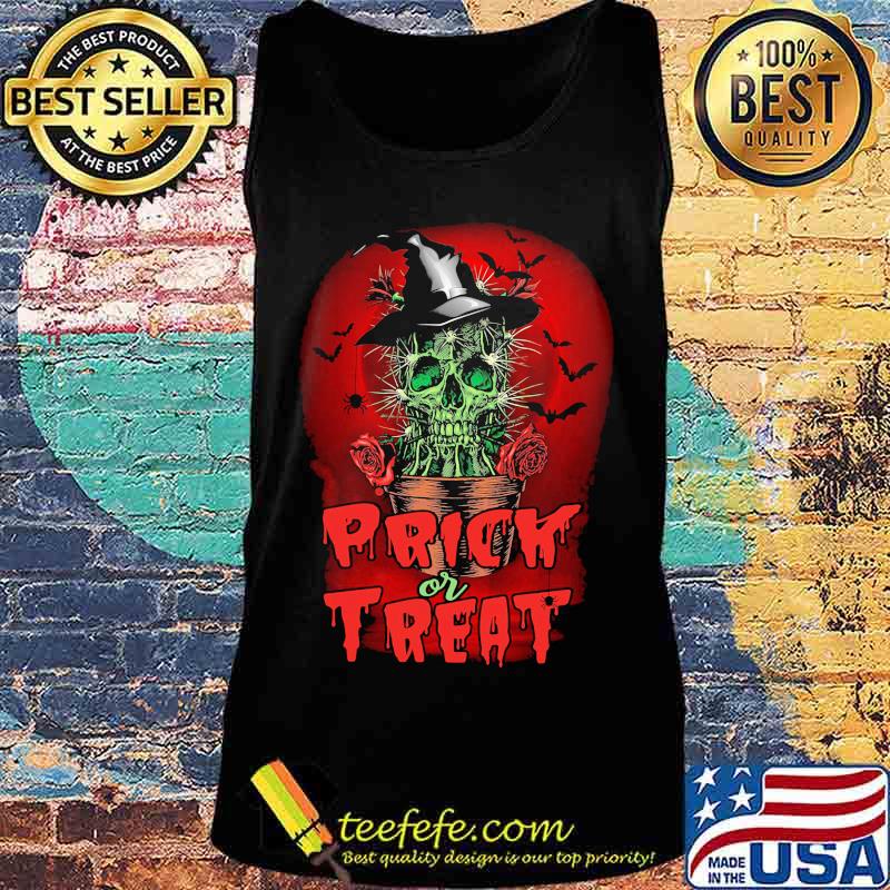 Halloween skull cactus prick or treat s Tank top Halloween skull cactus prick or treat s Tank top
