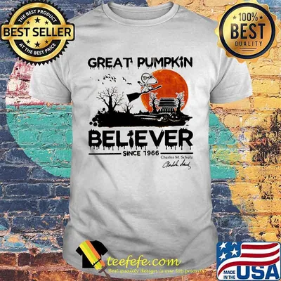 Halloween snoopy great pumpkin believer since 1966 signature sunset shirt