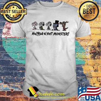 Halloween snoopy horror night monsters shirt