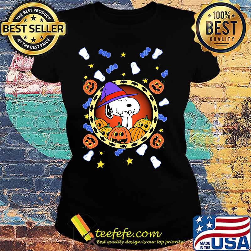 Halloween snoopy witch pumpkin s Ladies tee Halloween snoopy witch pumpkin s Ladies tee