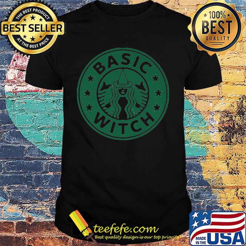 Halloween starbucks basic witch logo shirt