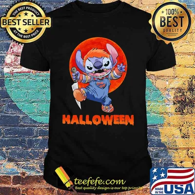 Halloween stitch good guys sunset shirt