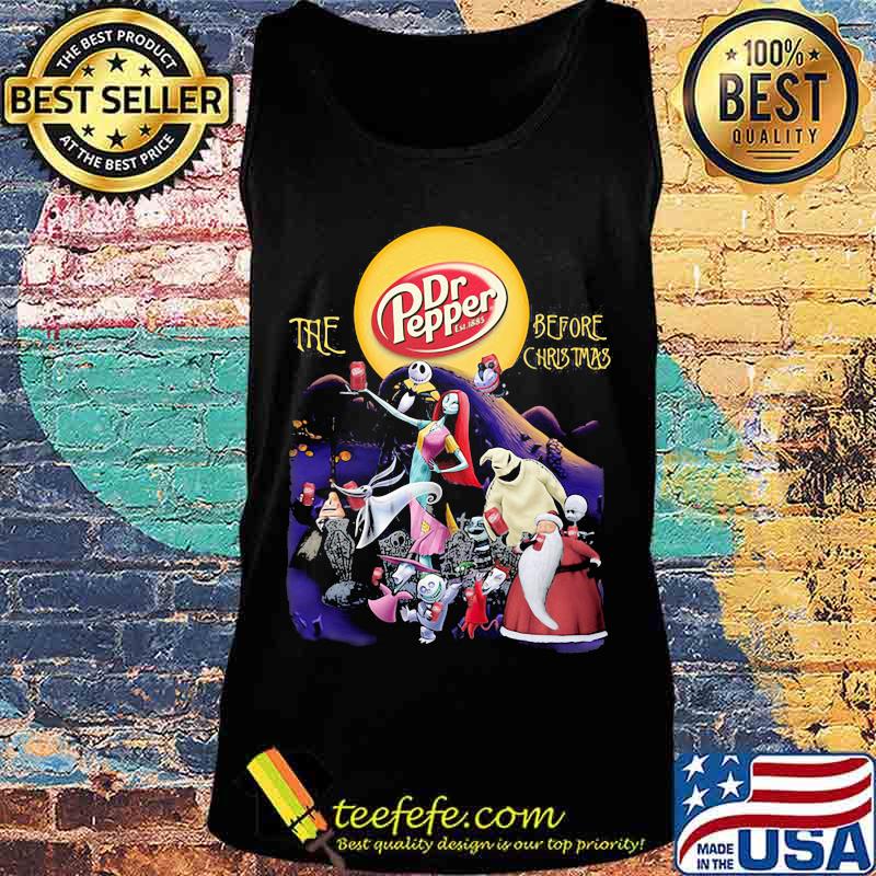Halloween the dr pepper before christmas moon s Tank top Halloween the dr pepper before christmas moon s Tank top