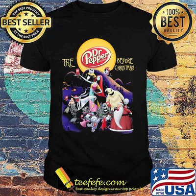 Halloween the dr pepper before christmas moon shirt