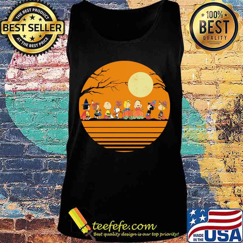 Halloween the peanuts moon vintage retro s Tank top Halloween the peanuts moon vintage retro s Tank top