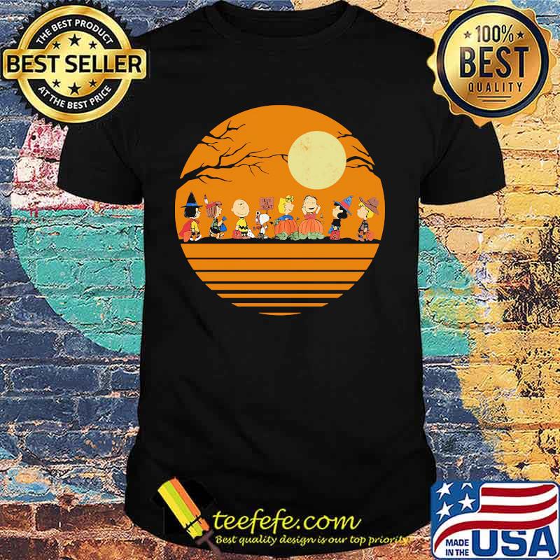 Halloween the peanuts moon vintage retro shirt Halloween the peanuts moon vintage retro shirt