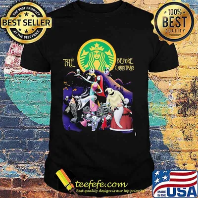 Halloween the starbucks before christmas moon shirt