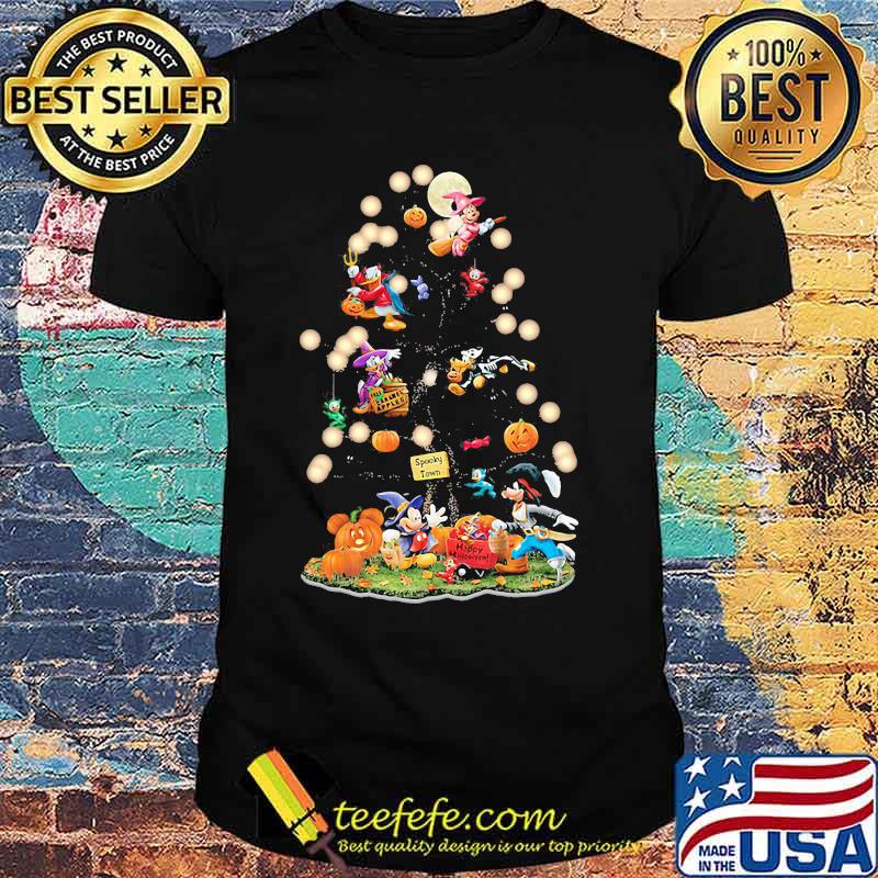 Halloween tree mickey mouse cartoon characters shirt Halloween tree mickey mouse cartoon characters shirt