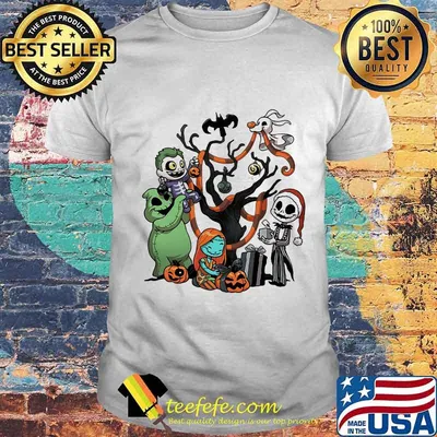 Halloween tree the nightmare characters cartoon chibi shirt