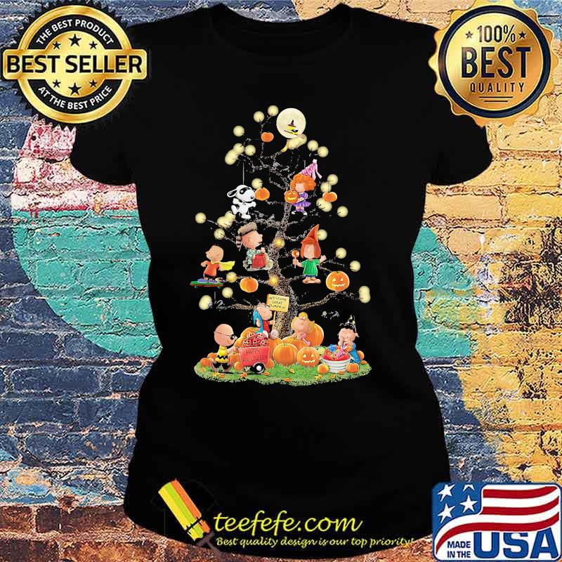 Halloween tree the peanuts pumpkin s Ladies tee Halloween tree the peanuts pumpkin s Ladies tee