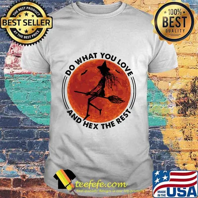 Halloween witch do what you love and hex the rest sunset shirt