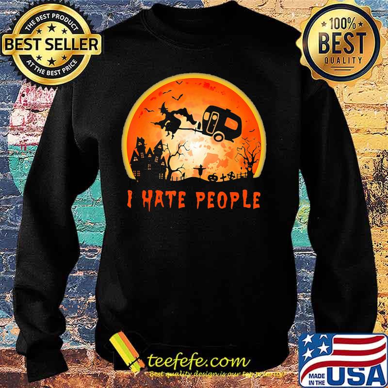 Halloween witch i hate people moon s Sweater Halloween witch i hate people moon s Sweater