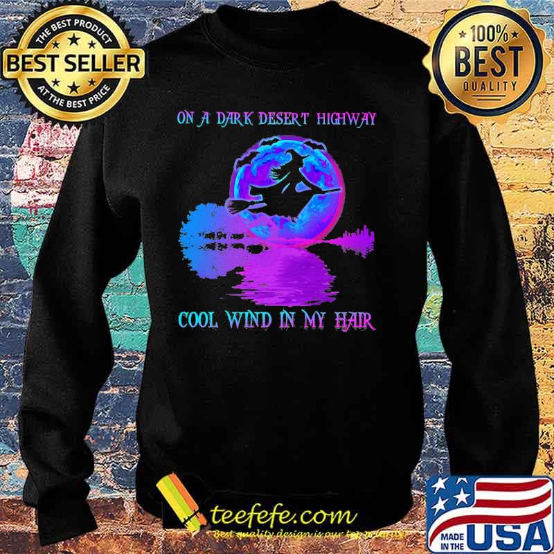 Halloween witch on a dark desert highway cool wind in my hair guitar s Sweater Halloween witch on a dark desert highway cool wind in my hair guitar s Sweater