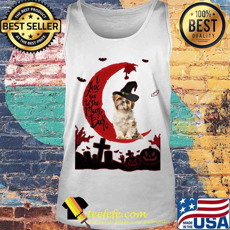 Halloween yorkie witch i love you to the moon back pumpkin s Tank top Halloween yorkie witch i love you to the moon back pumpkin s Tank top