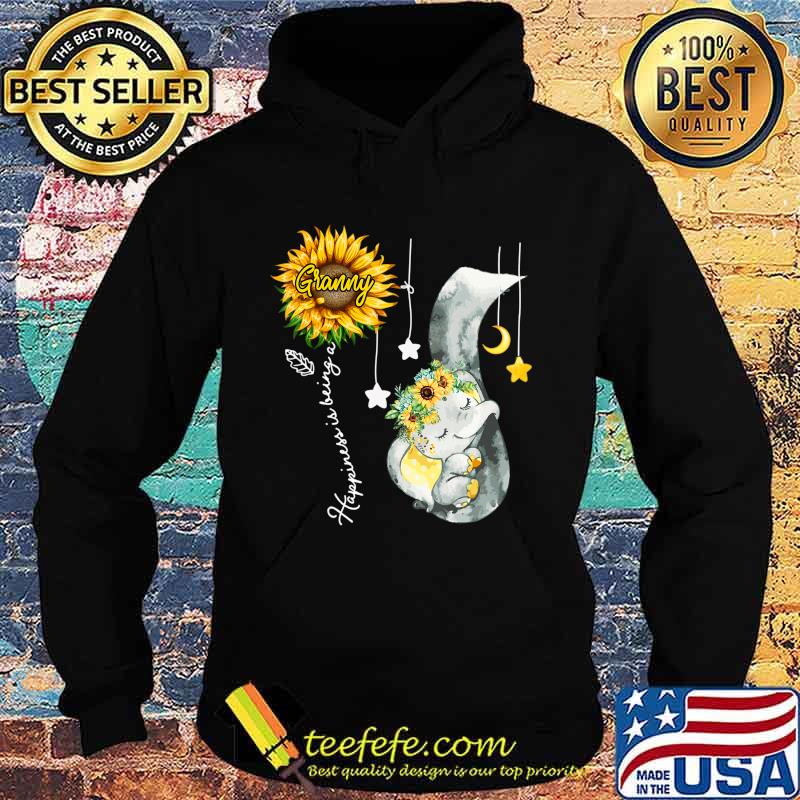 Happiness is being a granny Elephant Mother's Day T-Shirt Hoodie Happiness is being a granny Elephant Mother's Day T-Shirt Hoodie