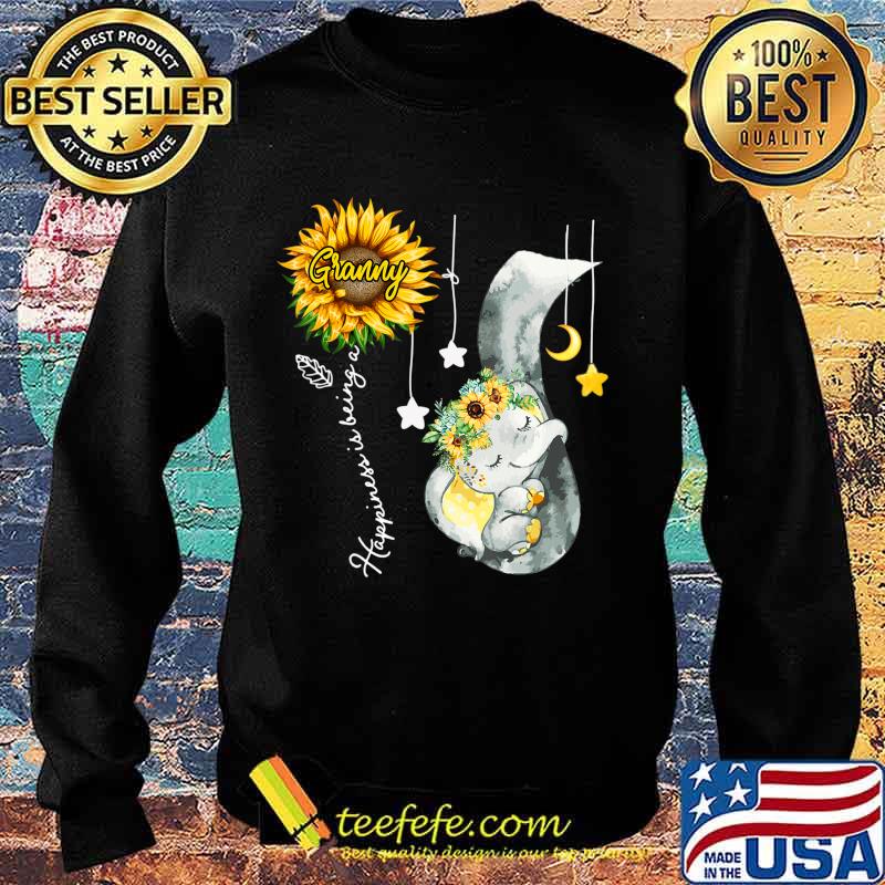 Happiness is being a granny Elephant Mother's Day T-Shirt Sweater Happiness is being a granny Elephant Mother's Day T-Shirt Sweater