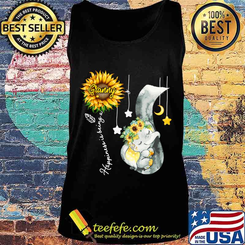 Happiness is being a granny Elephant Mother's Day T-Shirt Tank top Happiness is being a granny Elephant Mother's Day T-Shirt Tank top