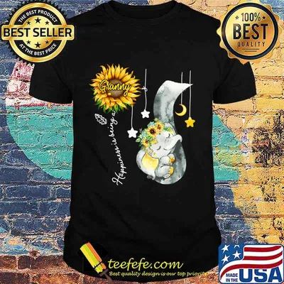 Happiness is being a granny Elephant Mother's Day T-Shirt