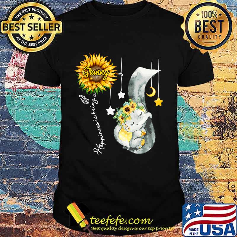 Happiness is being a granny Elephant Mother's Day T-Shirt Happiness is being a granny Elephant Mother's Day T-Shirt