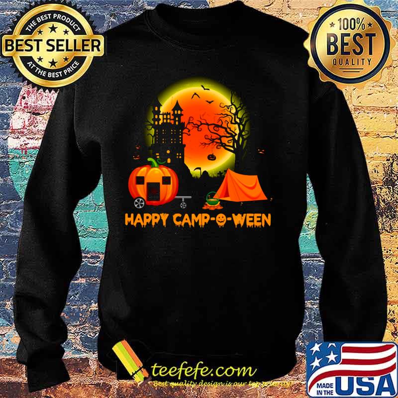 Happy camp-o-ween halloween pumpkin moon s Sweater Happy camp-o-ween halloween pumpkin moon s Sweater