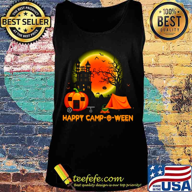 Happy camp-o-ween halloween pumpkin moon s Tank top Happy camp-o-ween halloween pumpkin moon s Tank top