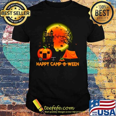 Happy camp-o-ween halloween pumpkin moon shirt