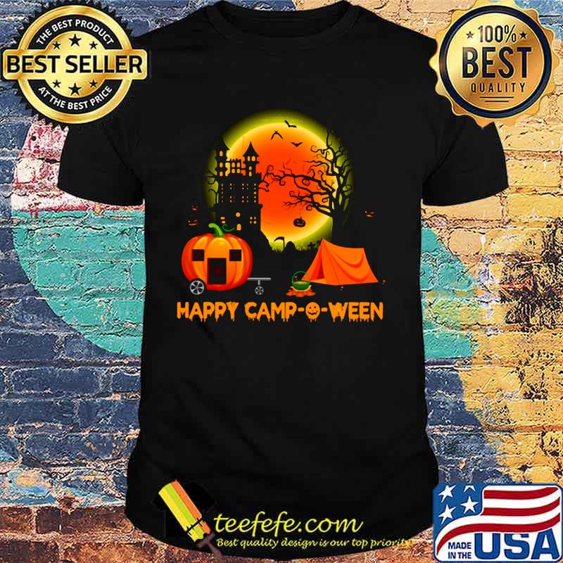 Happy camp-o-ween halloween pumpkin moon shirt Happy camp-o-ween halloween pumpkin moon shirt