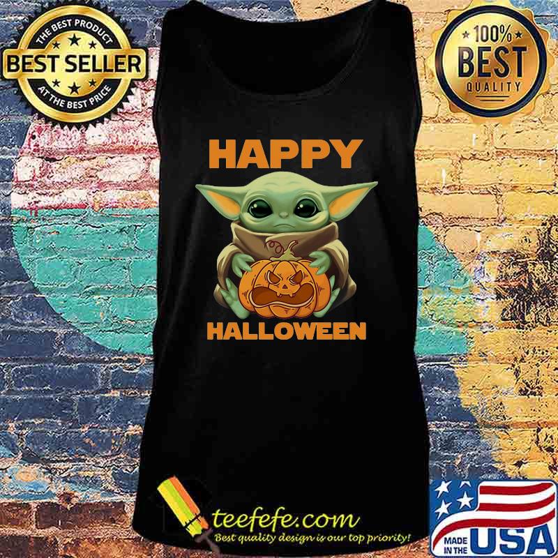 Happy halloween baby yoda hug pumpkin s Tank top Happy halloween baby yoda hug pumpkin s Tank top