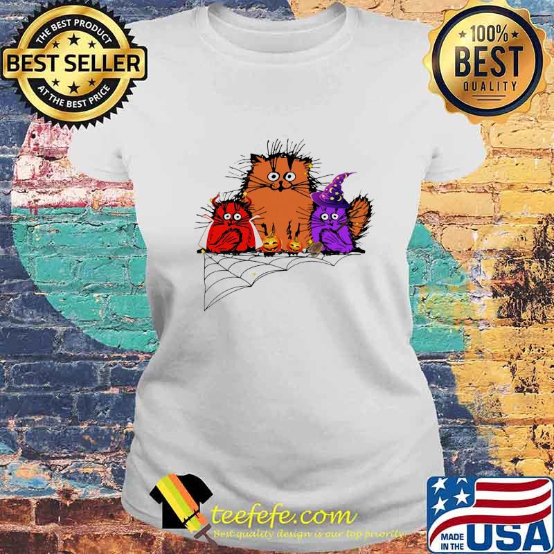 Happy halloween color cats pumpkin s Laides tee Happy halloween color cats pumpkin s Laides tee