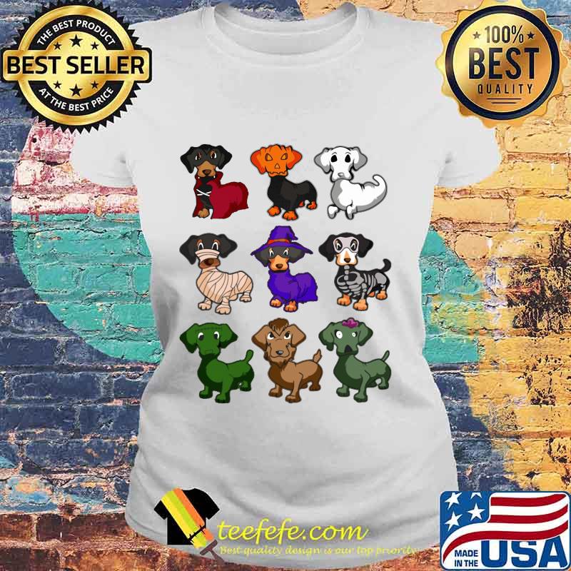 Happy halloween dachshund dog s Laides tee Happy halloween dachshund dog s Laides tee