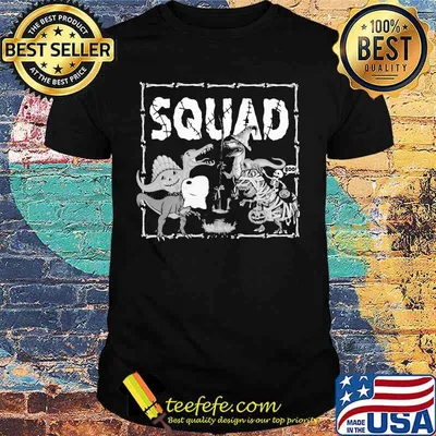 Happy halloween dinosaur witch squad shirt