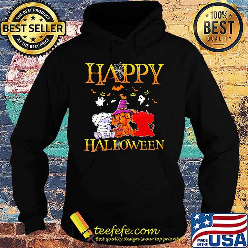 Happy halloween elephants witch s Hoodie Happy halloween elephants witch s Hoodie