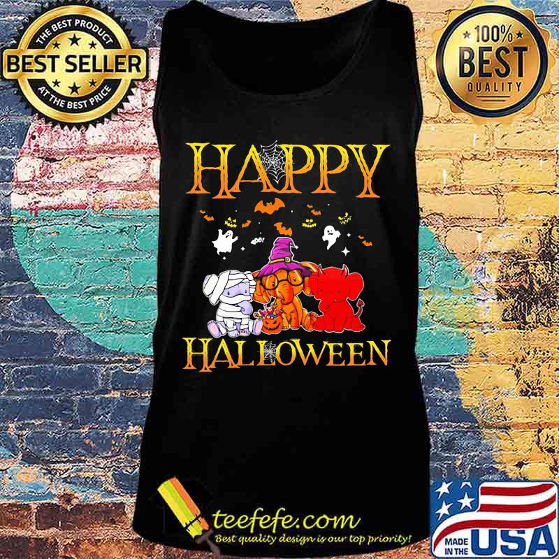 Happy halloween elephants witch s Tank top Happy halloween elephants witch s Tank top