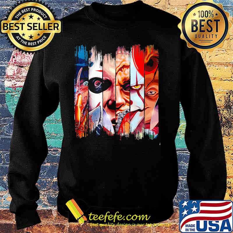 Happy halloween horror characters s Sweater Happy halloween horror characters s Sweater