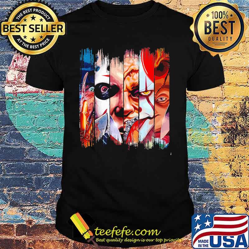 Happy halloween horror characters shirt Happy halloween horror characters shirt
