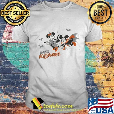 Happy halloween mickey mouse and minnie mouse shirt